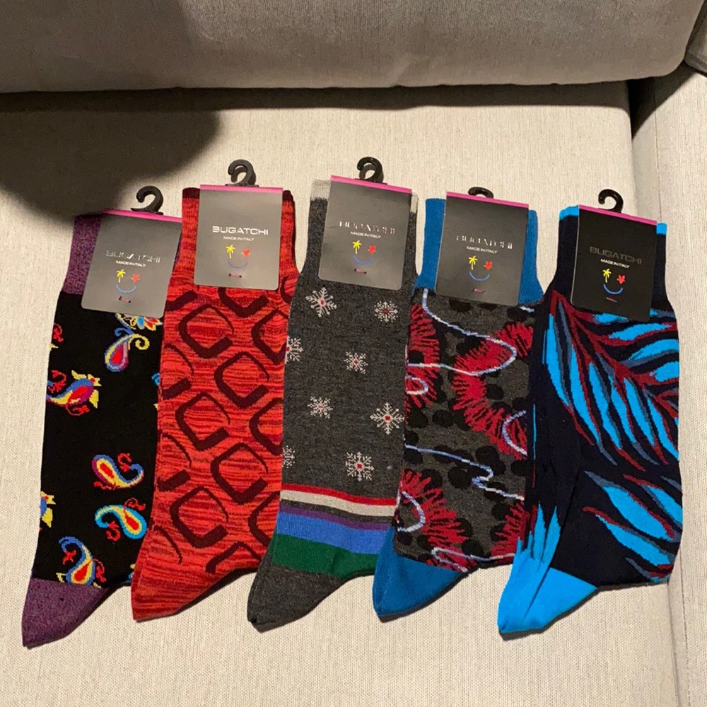 Bugatchi NWT Mens Set if 5 Pairs Socks - Picture 1 of 2